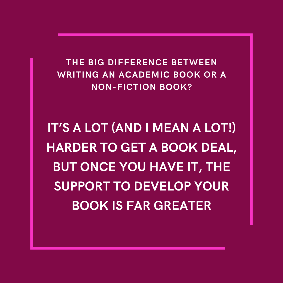As an academic working my way towards publication of a #nonfiction #book 📗📚, I'm learning loads about differences between #academic #publishing and #trade publishing - this is one big takeaway, I'll share more as I go along...