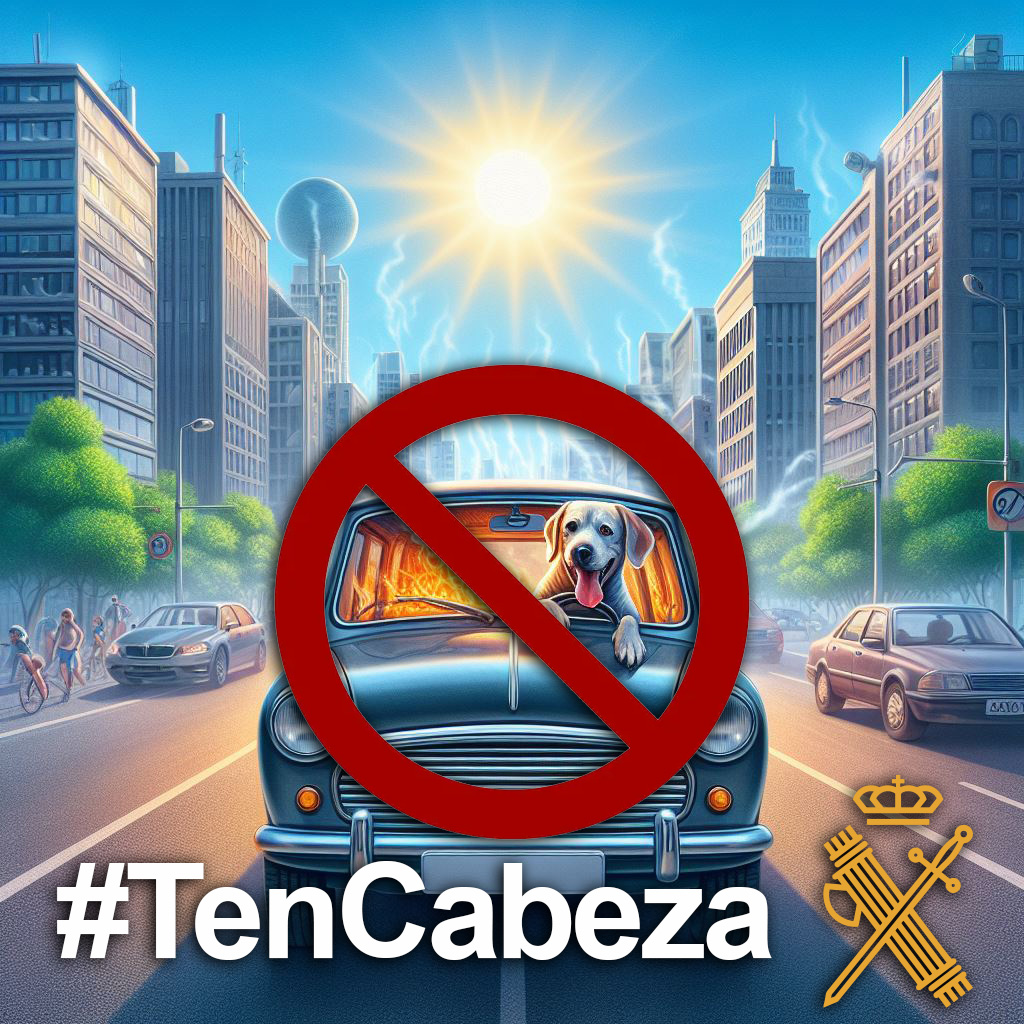 🐱🐰🐻🐵🐤🐕‍🦺¿Tu crees qué te dejaría al sol dentro del coche?🐱🐰🐻🐵🐤🐕‍🦺 Pues tu lo mismo, las temperaturas que se pueden alcanzar dentro de un vehículo son extremas PARA TODOS. #TenCabeza