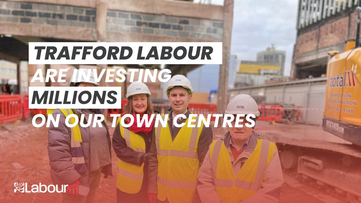 Trafford Labour is supporting the delivery of 1000s of homes and jobs in new communities at Trafford Waters, Trafford Wharf and the Civic Quarter. Plus millions have been invested in our town centres. ❌VOTE LABOUR ON THURSDAY 2 MAY❌ #Election2024 #Vote #Labour #PostalVote