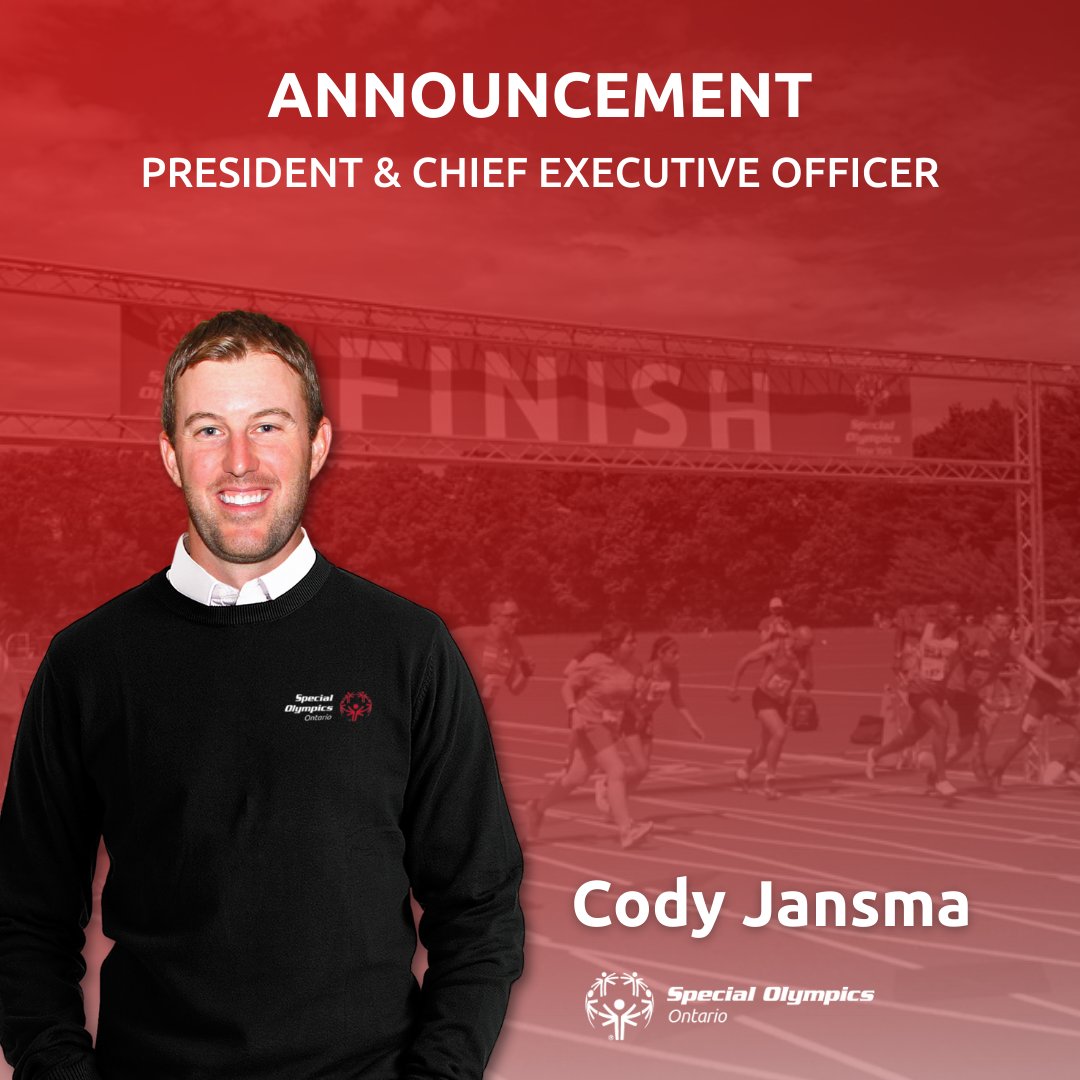 The Board of Directors for Special Olympics Ontario is pleased to announce the appointment of Cody Jansma to the position of President & Chief Executive Officer (CEO) effective July 1, 2024. Read more: www1.specialolympicsontario.com/special-olympi…