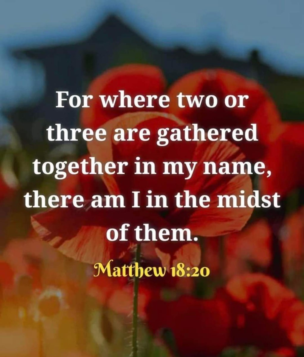When we gather together in the name of the Lord Jesus Christ, He is in our midst.