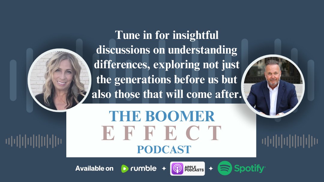 Ready for an in depth conversation about exploring differences? Dive deep into the nuances of generational understanding, from past to future.

Join us on The Boomer Effect Podcast! #podcasts #boomereffect #babyboomer #generationaldivide #greatestgeneration #genx #genz #mille ...