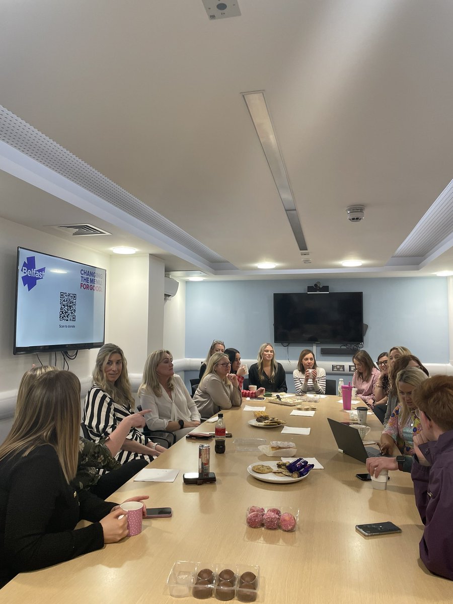 The Visit Belfast team got together for the office bake sale yesterday to fundraise, ahead of the marathon relay next week, in support of Changing The Menu. For Good 🏃‍♀️👏