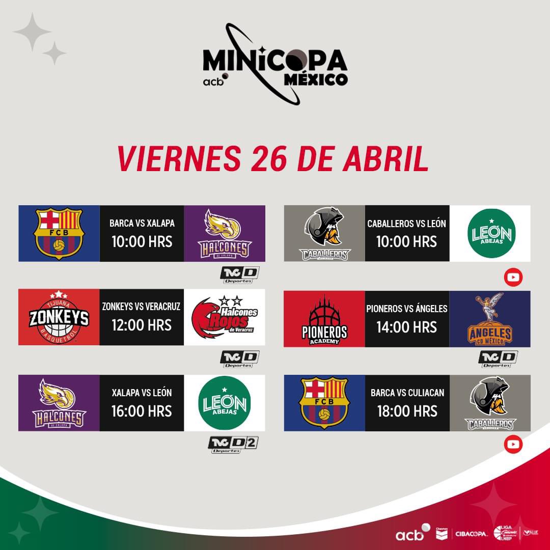 GAME DAY 🏀 #MinicopaMexico 

Disfruta en vivo todos los partidos de por la señal de @TVCDeportes 

@cibacopamx @ZonkeysOficial @ACBCOM @LNBPoficial