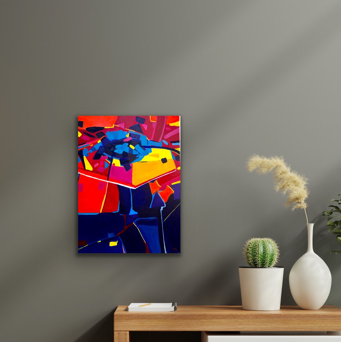 marcellezz's tweet photo. Check out this little gem!           Abstract Offerings, 24” x 18”, acrylic on canvas, www.marcellezanetti Look for an article in the Miami Herald Sunday, April 28 by Christina Mayo on the exhibition at Grove Gallery in Miami. https://t.co/8Nb7l25JeL