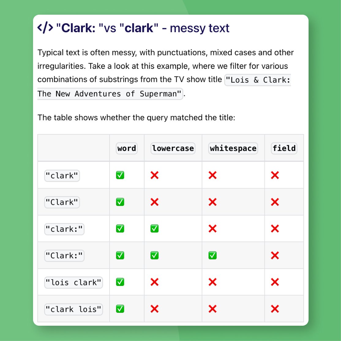 🚀 New Weaviate Academy Module: Tokenization 🚀 Choosing the right tokenization option is super important to make sure keyword search and filtering works well in your application. The choice of method will depend on the context in which the text is being used! Get a gentle…