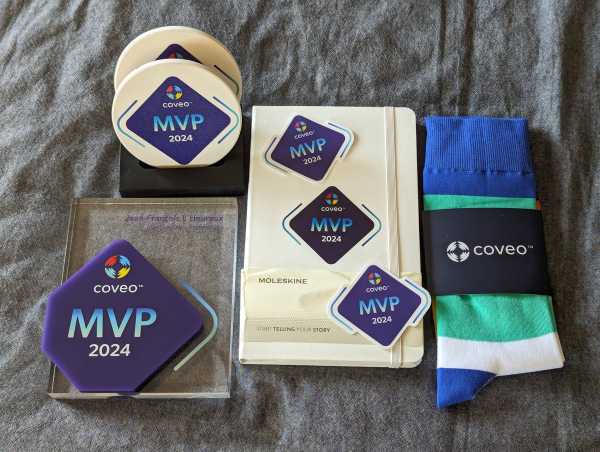 Thank you @coveo for recognizing me as a 2024 Most Valuable Professional. Thank you for the award and the nice gift package. Looking forward to a great year.