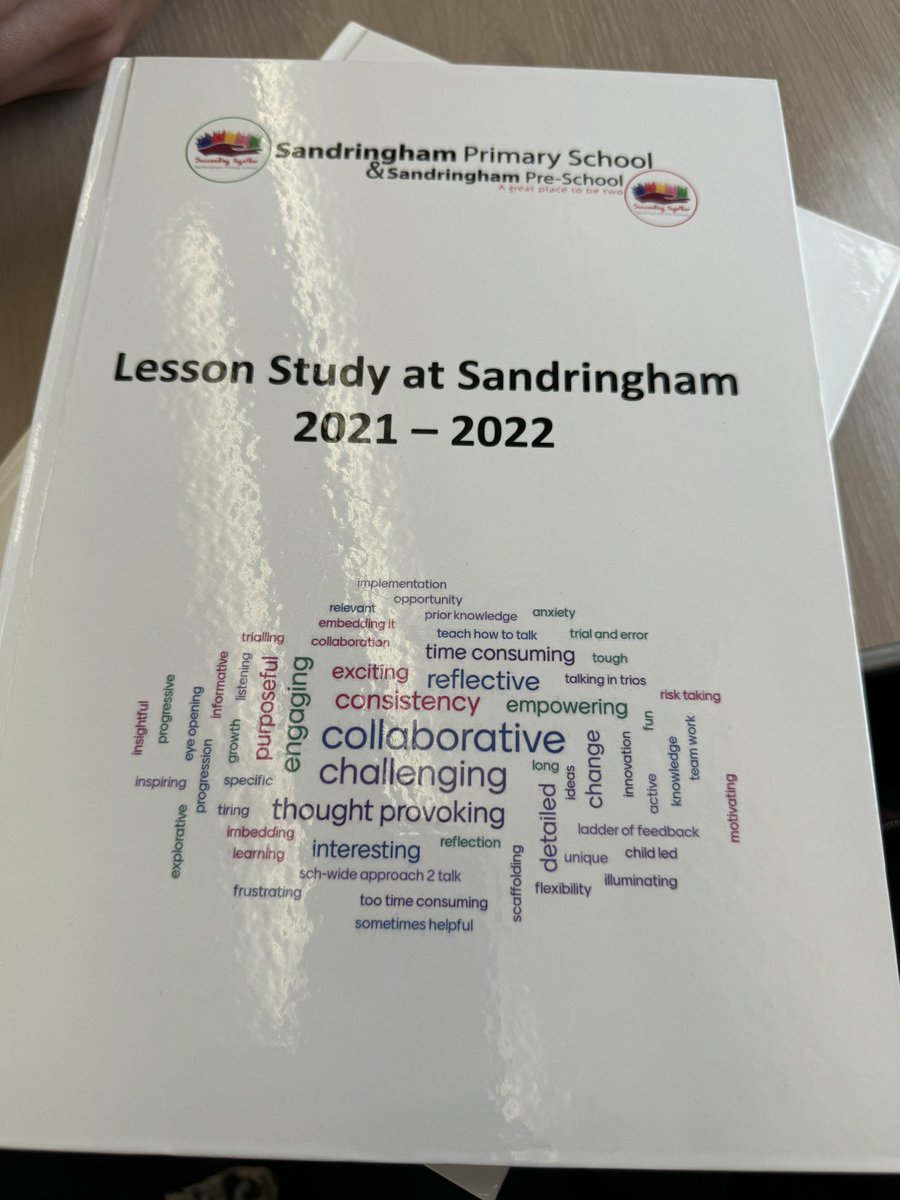 Today was my first visit to @SandringhamE7. It was a great day. They have so much to share including but not limited to #LessonStudy, a thoughtful #Curriculum and mixed age #EYFS. Thank you to your team @robertcleary11!