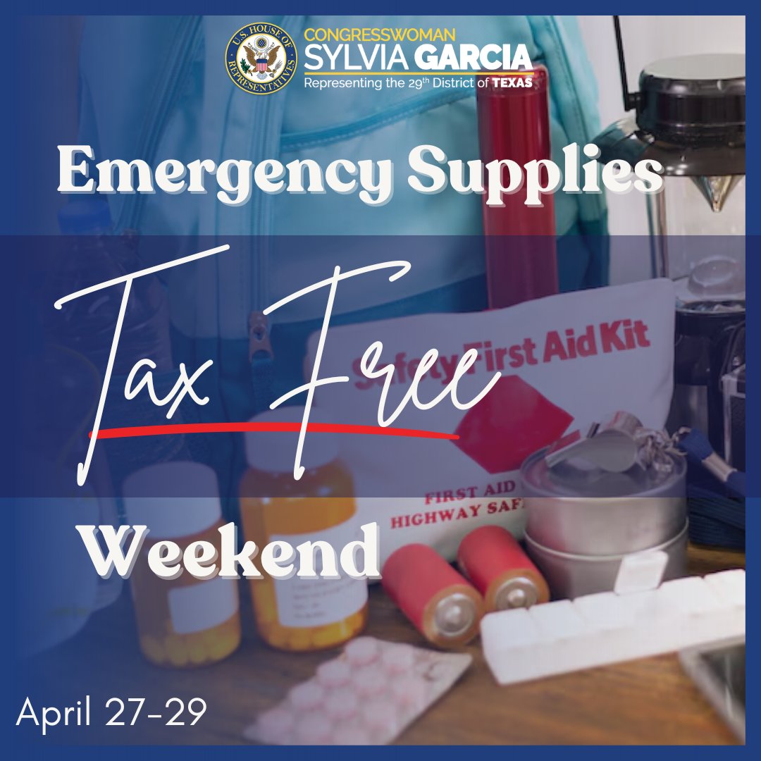 Ready to tackle emergencies while saving some cash? It's time to take advantage of the Emergency Supplies Tax-Free Weekend! Don't miss your chance to stock up on essentials and stay prepared without breaking the bank. 🛒🔦🔋