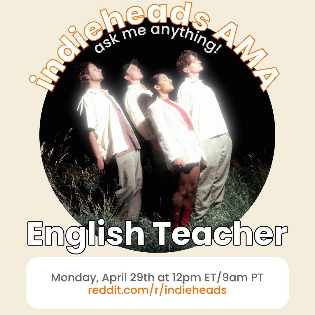 ‼️ JUST ANNOUNCED 🌼 AMA w/ English Teacher (@Englishteac_her) 📅 Monday, April 29th @ 12pm ET/5pm UK 📷 More info: redd.it/1cdp53y