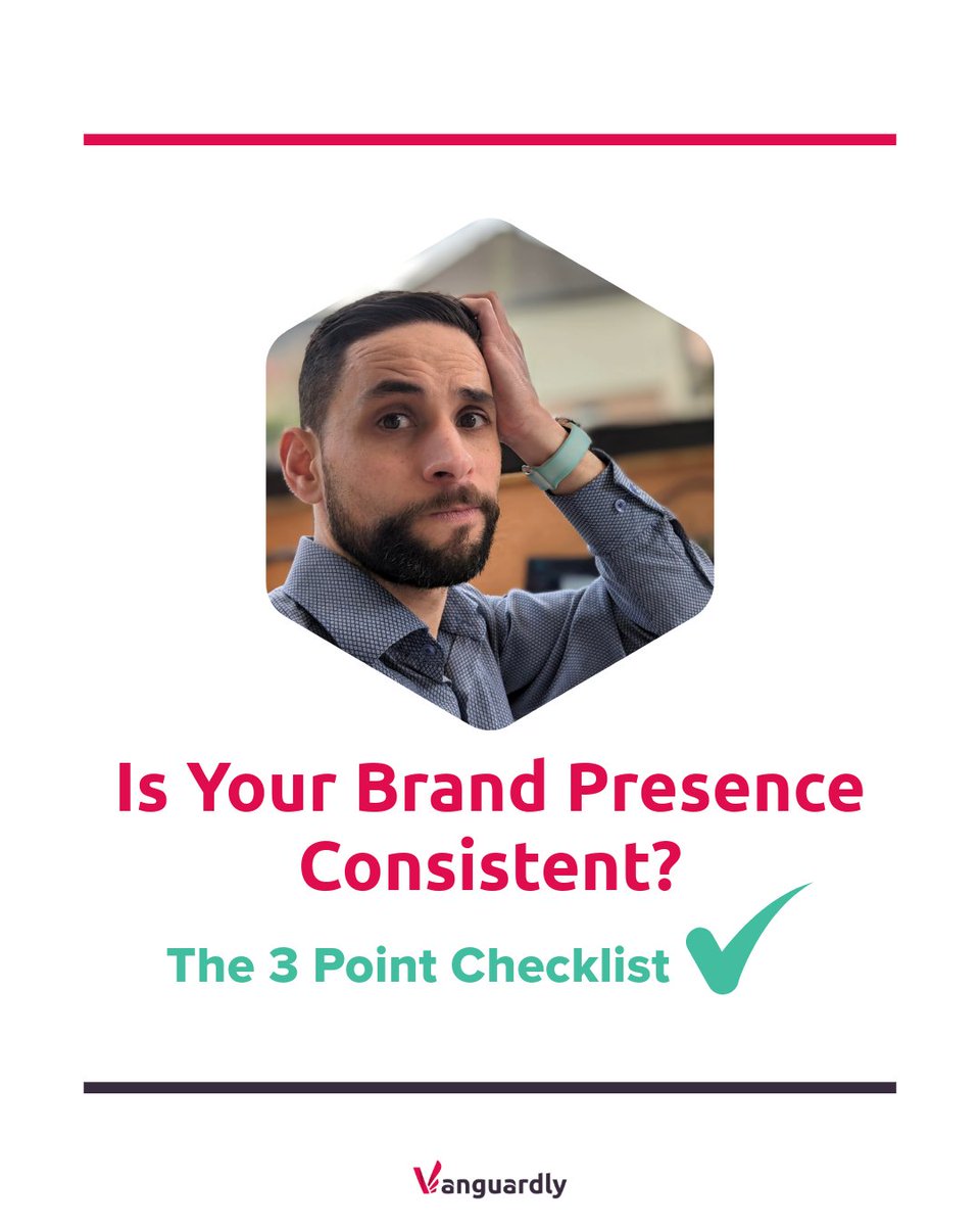 vanguardly's tweet photo. Is Your Brand Presence Consistent? Here's a quick checklist:

✅ Check if all profiles and websites use the same messaging.
✅ Ensure logos and color schemes are consistent.
✅ Verify if the call-to-action is uniform across all platforms. https://t.co/NQlT0ztX6Q