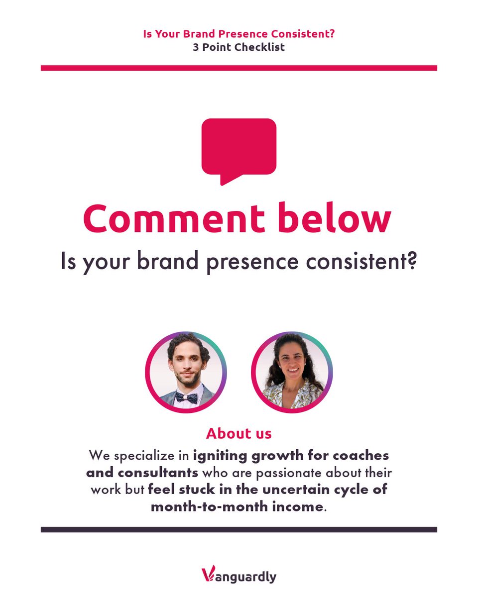 vanguardly's tweet photo. Is Your Brand Presence Consistent? Here's a quick checklist:

✅ Check if all profiles and websites use the same messaging.
✅ Ensure logos and color schemes are consistent.
✅ Verify if the call-to-action is uniform across all platforms. https://t.co/NQlT0ztX6Q