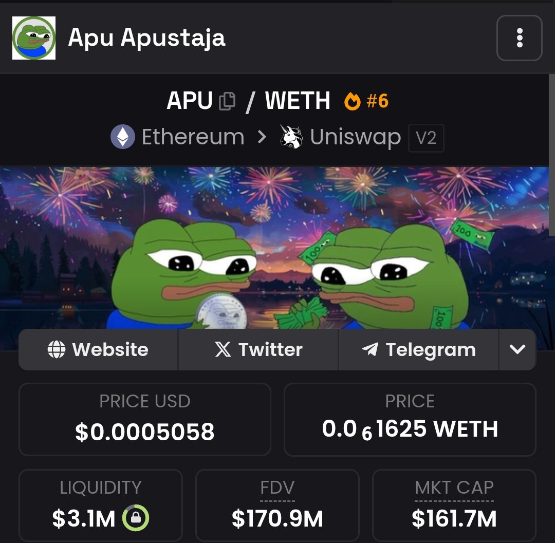 I believe $APU will go to $20B MC this cycle

How high do you think #APU can go?