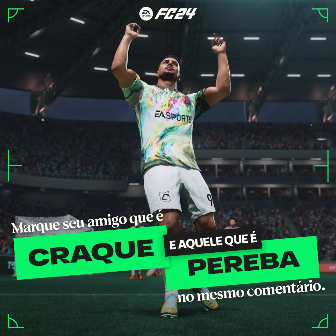 Hoje a gente separa quem é prozão e quem tá precisando treinar no #FC24... 😂 🎮