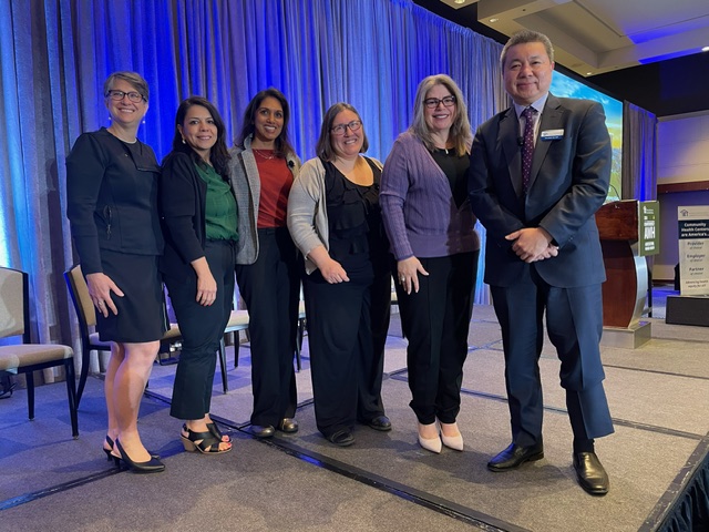 We are ENERGIZED after incredible conversations at the @nachc conference. Our CEO Dr. Maggie Dante also joined national leaders, including @nachc CEO Dr. Kyu Rhee, to discuss solutions to better reach and serve agricultural workers. #CommunityHealth