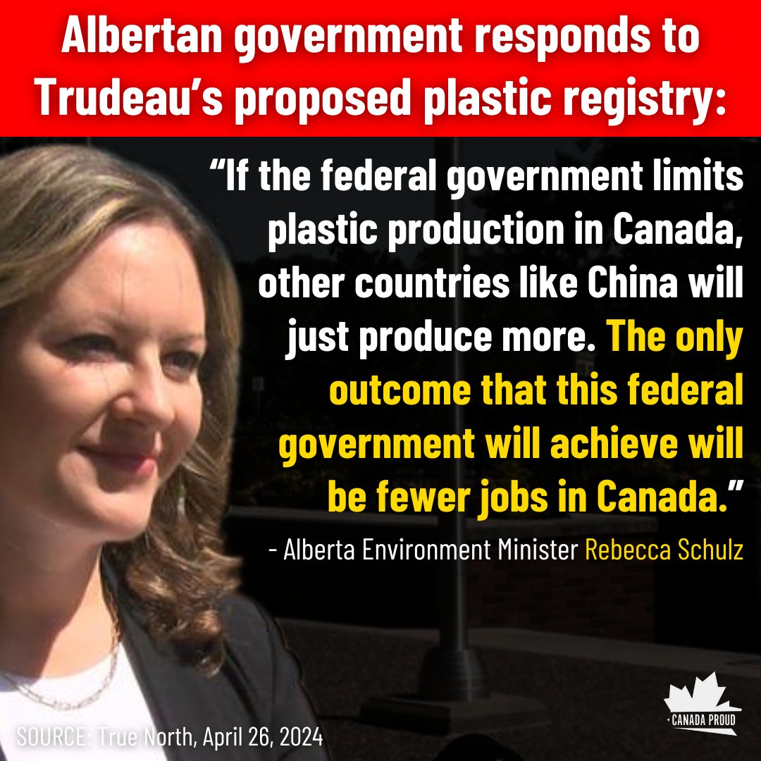 Do you think @rebeccakschulz is right about Trudeau's plastic registry scam? 👍