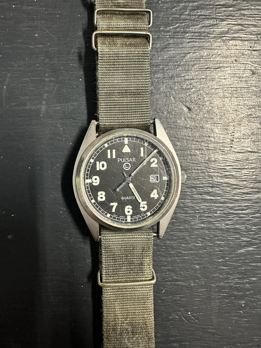 I’ve had this watch since 2003.  It’s been with me to Iraq twice, Kuwait, Canada, Oman and Cyprus. Previous to my ownership it has been to Kosovo and Northern Ireland.   #watch #pulsar #NATO