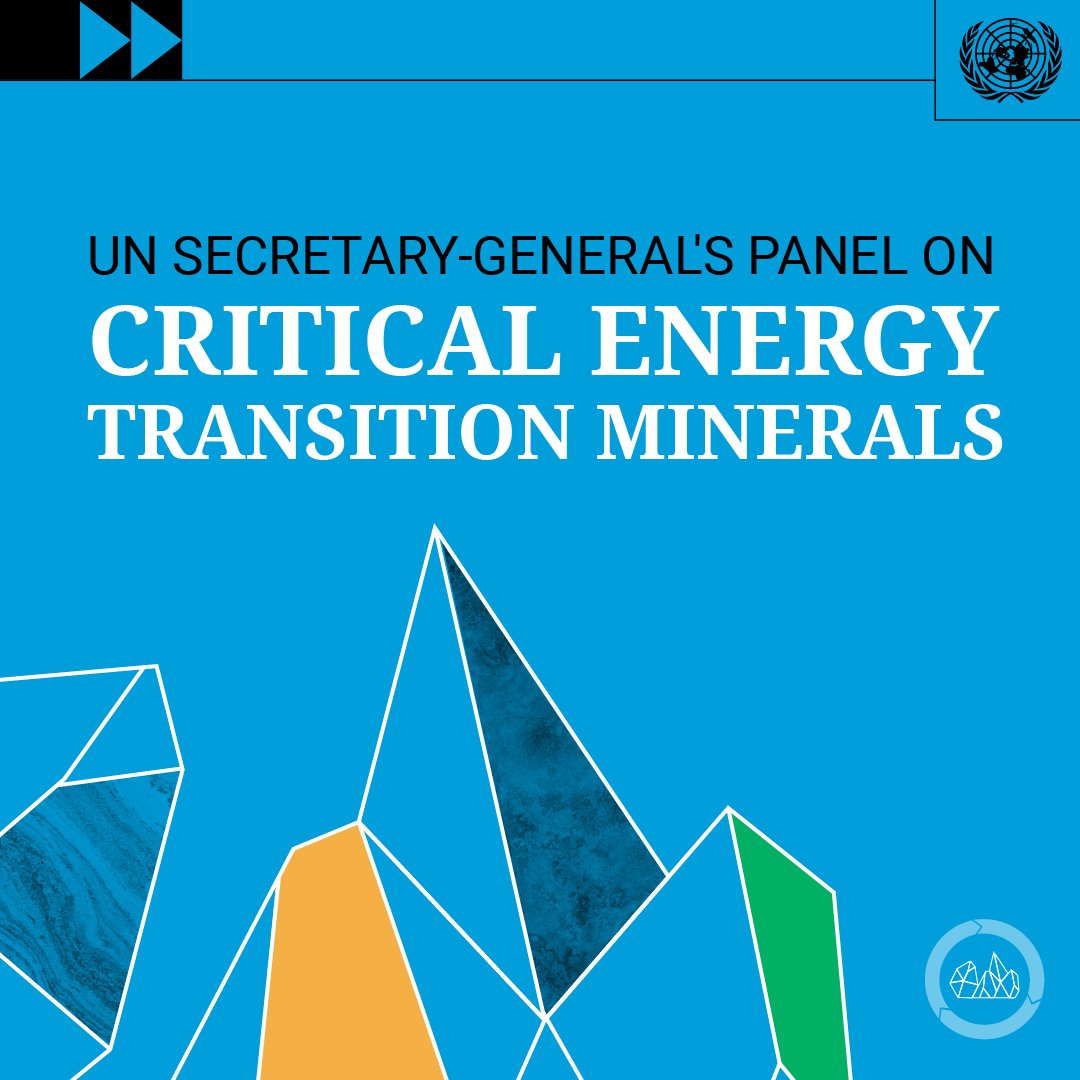 The @‌UN Secretary-General @‌antonioguterres has launched a Panel on Critical Energy Transition Minerals, which will develop a set of principles to protect human rights & the environment & ensure a truly just transition for all! Watch live now: webtv.un.org/en/asset/k1p/k…