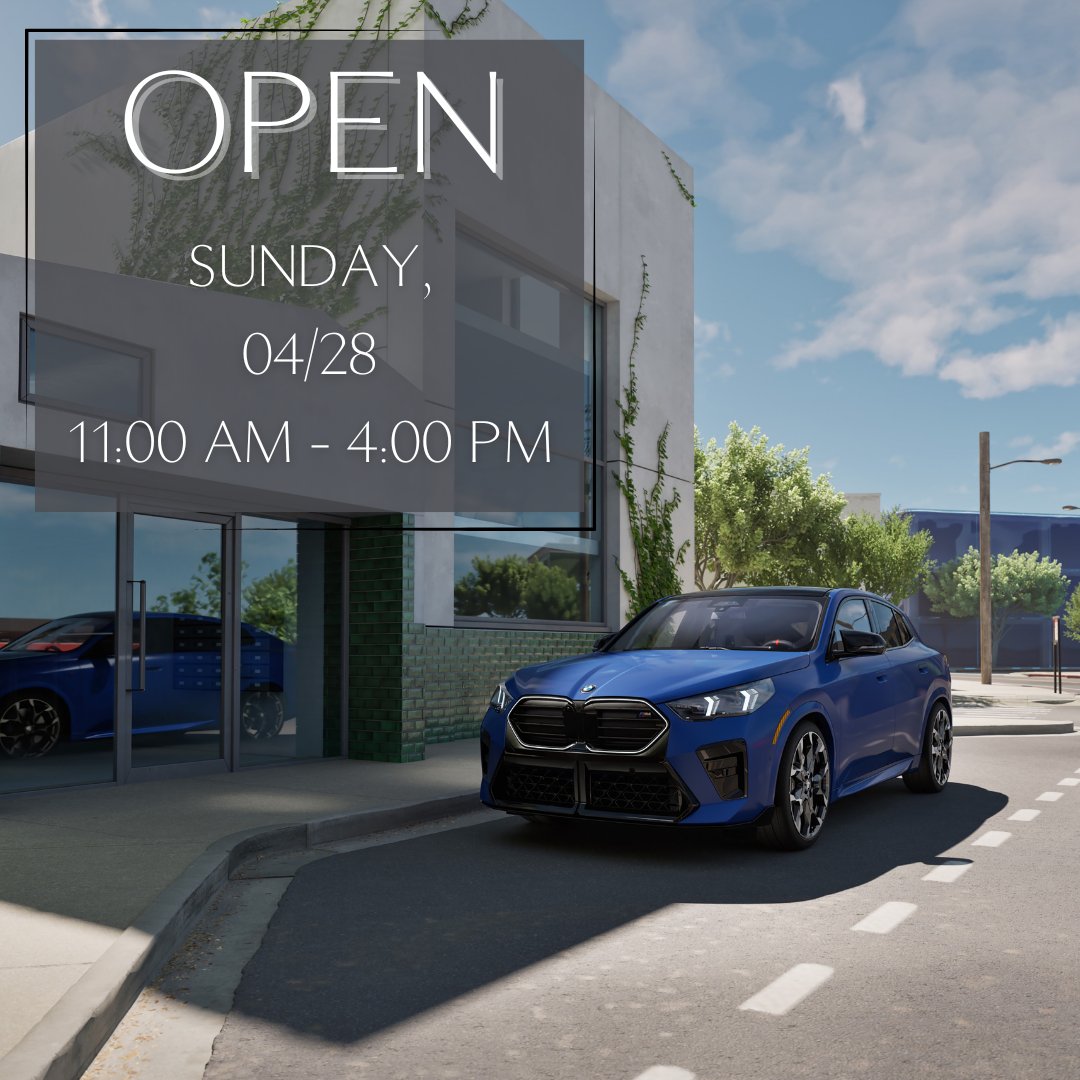 Your dream car is waiting for you at BMW of South Albany! Our sales department will be open this Sunday, April 28th from 11:00 AM - 4:00 PM. 

#BMW #Carshopping #Albany #NY #AlbanyNY #NewBMW