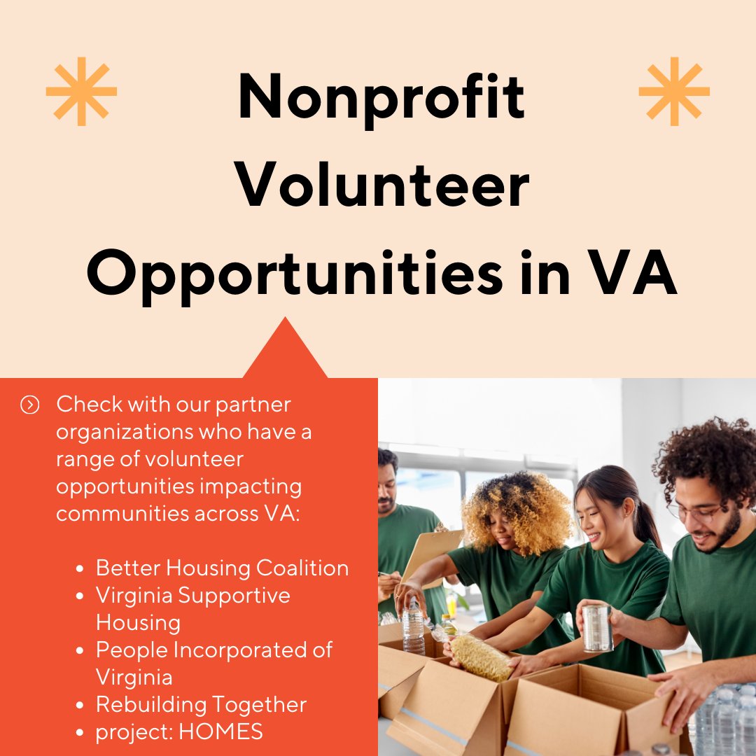 Happy #NationalVolunteerWeek! Interested in making a difference in your community? Check out these resources and organizations to start volunteering today. 

#getinvolved #volunteer #communitybuilding #rva #engage #affordablehousing