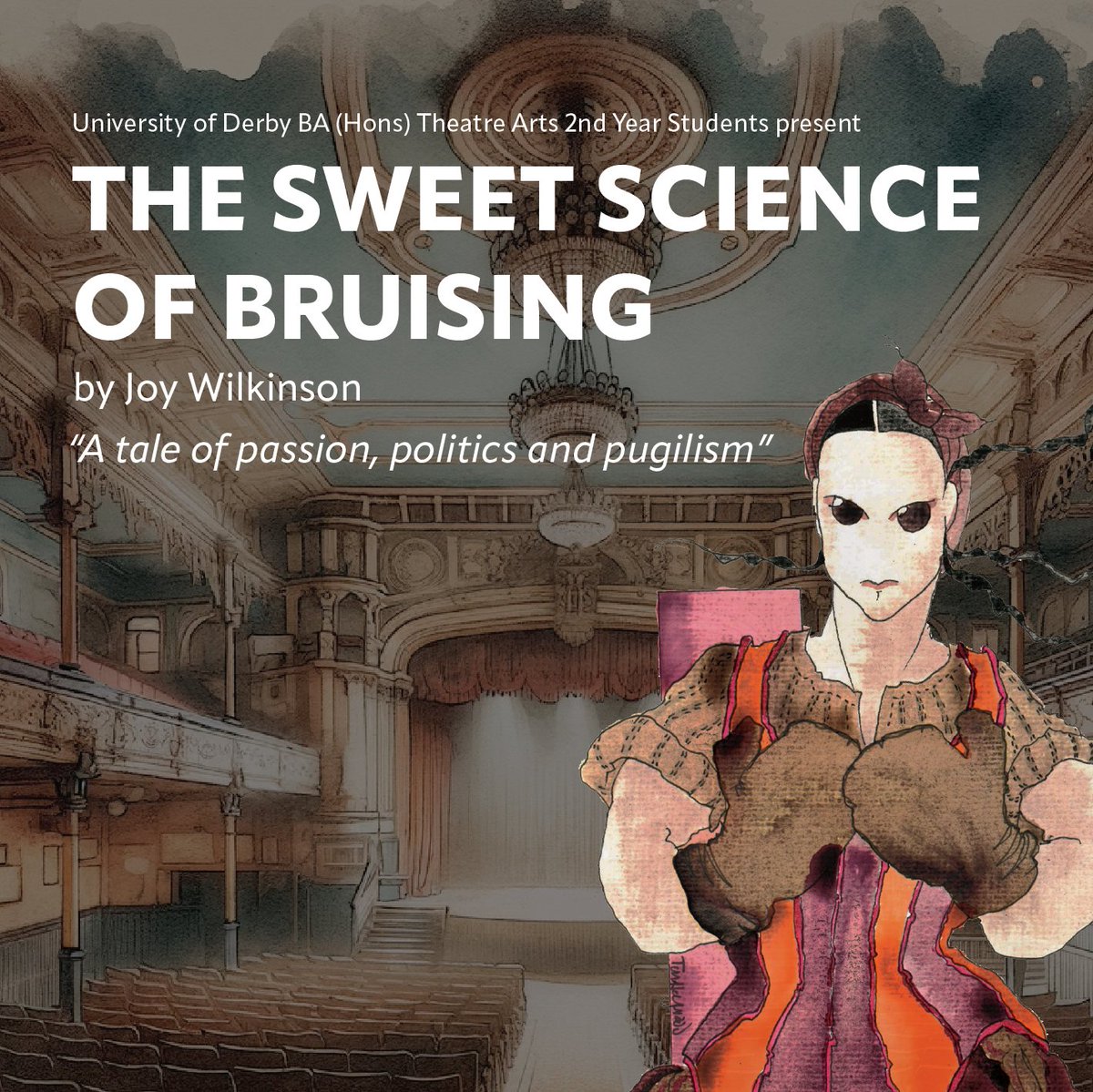 Derby Theatre (@derbytheatre) on Twitter photo Don't miss #SweetScienceofBruising presented by <a href="/DerbyUni/">University of Derby</a> BA (Hons) Theatre Arts 2nd Year Students at Derby Theatre, 3-11 May, 2024! 🥊
Immerse yourself in a gripping feminist tale of four women battling for boxing glory.
Tickets available now! 🎟️- tinyurl.com/49ae34xh Don't miss #SweetScienceofBruising presented by <a href="/DerbyUni/">University of Derby</a> BA (Hons) Theatre Arts 2nd Year Students at Derby Theatre, 3-11 May, 2024! 🥊
Immerse yourself in a gripping feminist tale of four women battling for boxing glory.
Tickets available now! 🎟️- tinyurl.com/49ae34xh
