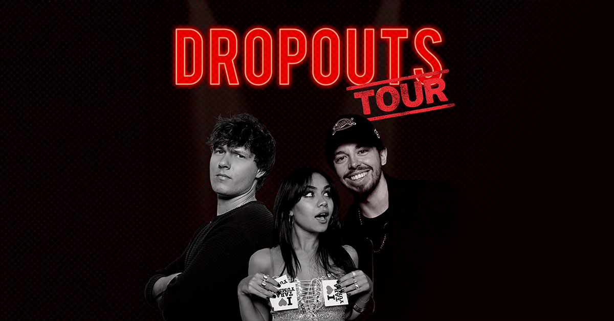 🚨Calling all Dropouts Podcast Fans! 🚨 Meet the gang from the Dropouts Pod in Boston on May 19! 📸 There are a limited number of Meet & Greet packages so grab them while you can. On Sale TODAY at 2PM! 🎟: bit.ly/3IN7oe3