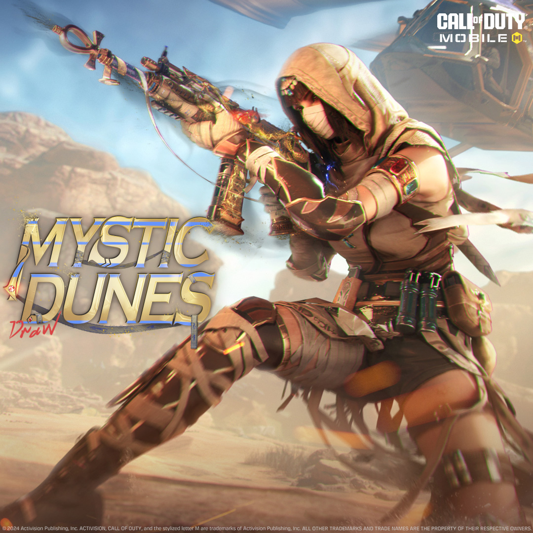 La reina del desierto 🏜️ Conoce a Klepto - Ageless Sands en el Mystic Dunes Draw, disponible a partir del 28 de abril a las 7PM CT.