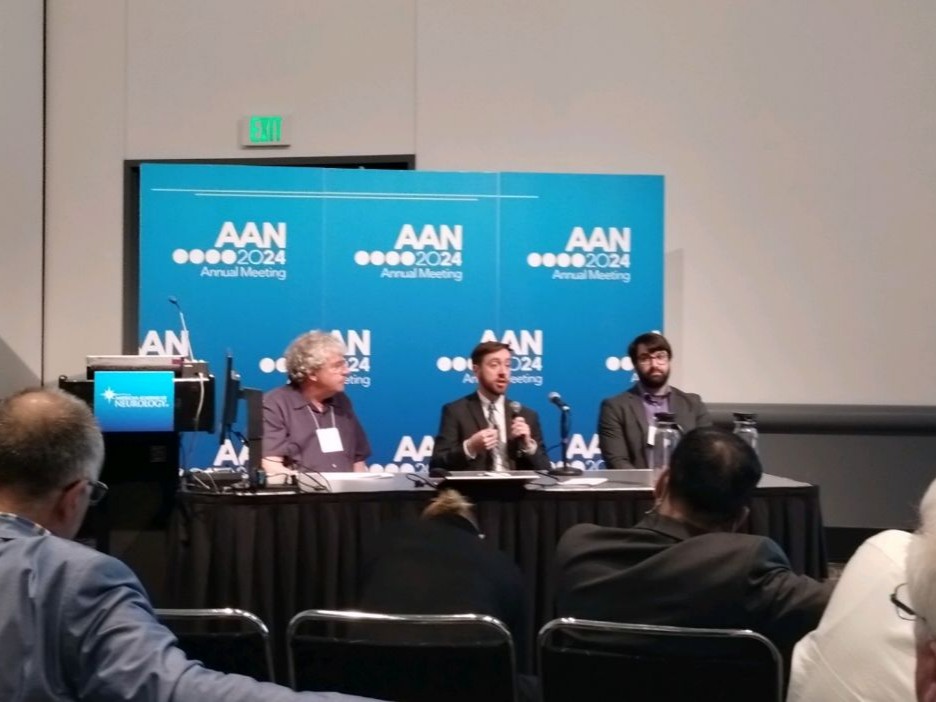 Our faculty member, Braydon Dymm, MD, presenting on artificial intelligence applications in neurology at our national meeting, the American Academy of Neurology! 

#AI #neurology #AANAM2024