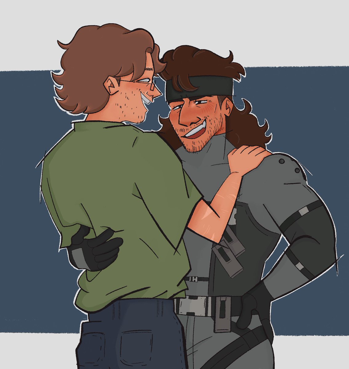 these guys are the only thing getting me through the last bit of the semester 
#mgs #MetalGearSolid #otasune