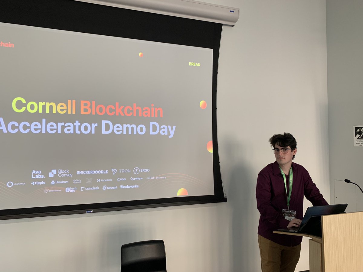 Today at 4pm find us on the 2nd floor of the Verizon Center if you are at the Cornell Blockchain Conference!