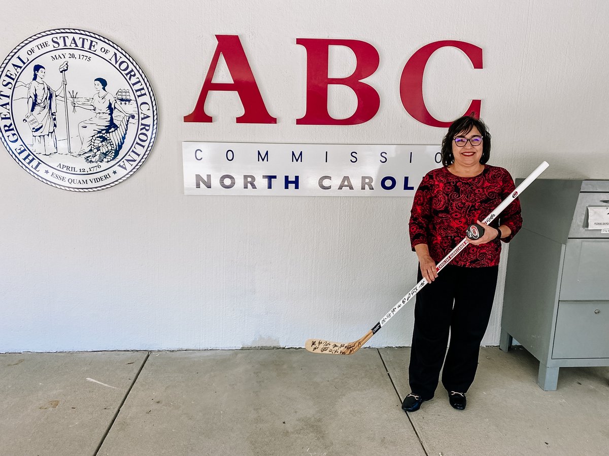 Congrats to Christine! She won the signed hockey puck and stick that we gave away at a recent Hurricanes game. 🏒 Let's keep the conversation going about responsible choices and preventing underage drinking.

#TalkitOutNC #StartTheConversation #CarolinaHurricanes