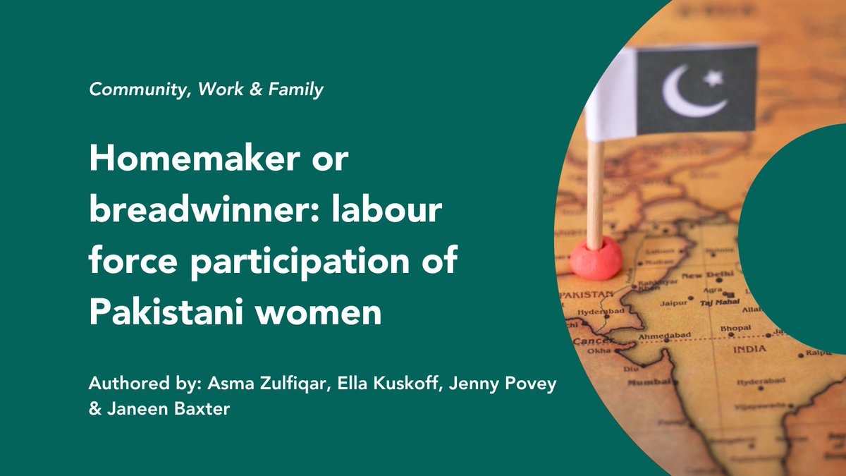 🇵🇰Learn more about the labor force participation of Pakistani women in our featured article of the week! Access at the link: doi.org/10.1080/136688… @WFRN @tandfhss