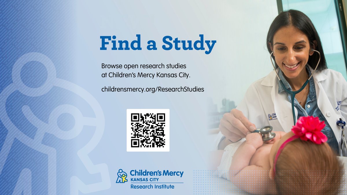 We’re opening the doors to a world of possibilities through our research studies. Our online database allows you to browse our enrolling studies, find out who can participate and tell us if you’re interested in enrolling your child. Visit Find a Study: childrensmercy.org/ResearchStudies