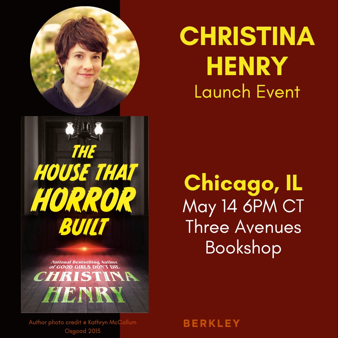 Extremely excited to announce that the official book launch event for THE HOUSE THAT HORROR BUILT will be at Three Avenues Bookshop at 3009 Southport Ave in Chicago on May 14th! Come see me, get your books signed and support a independent bookstore. I hope to see you out there!