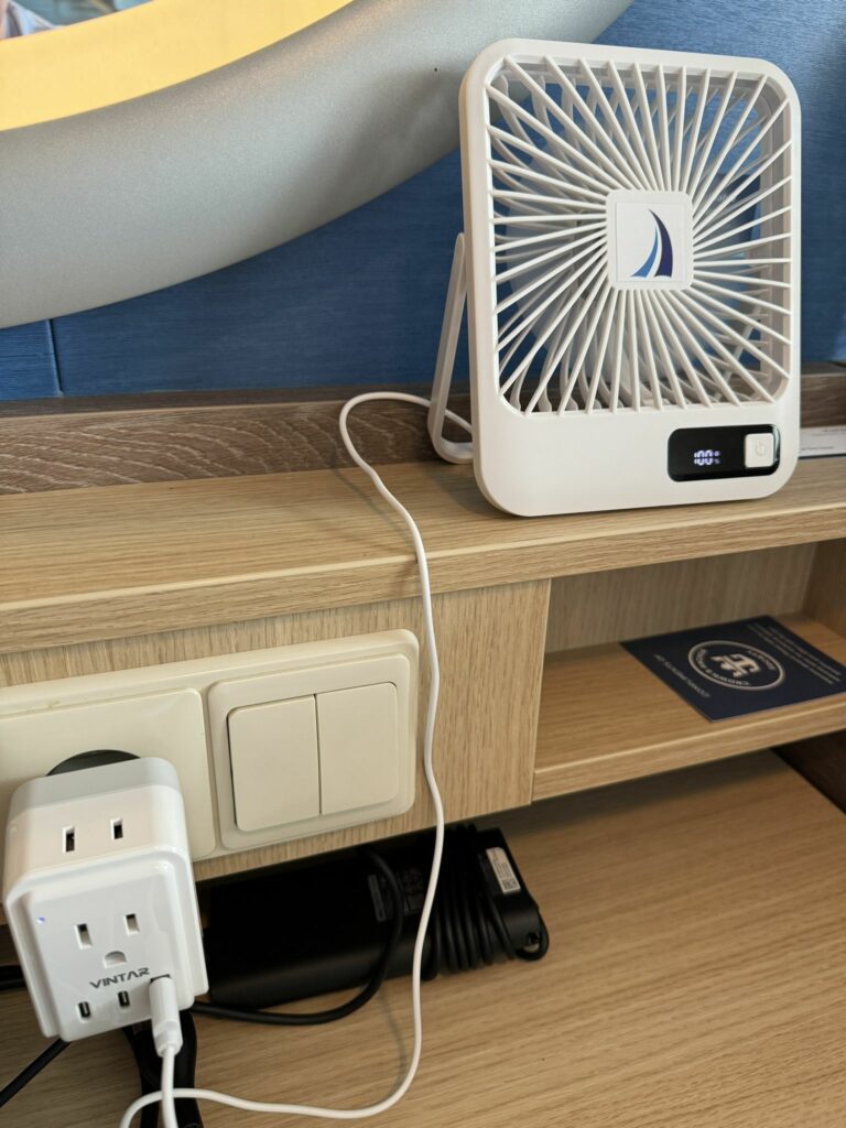 Hands on Review: Sailpack Cruise Ship Approved Travel Fan bit.ly/3UjGqA9 #cruise #cruising #cruisetravel