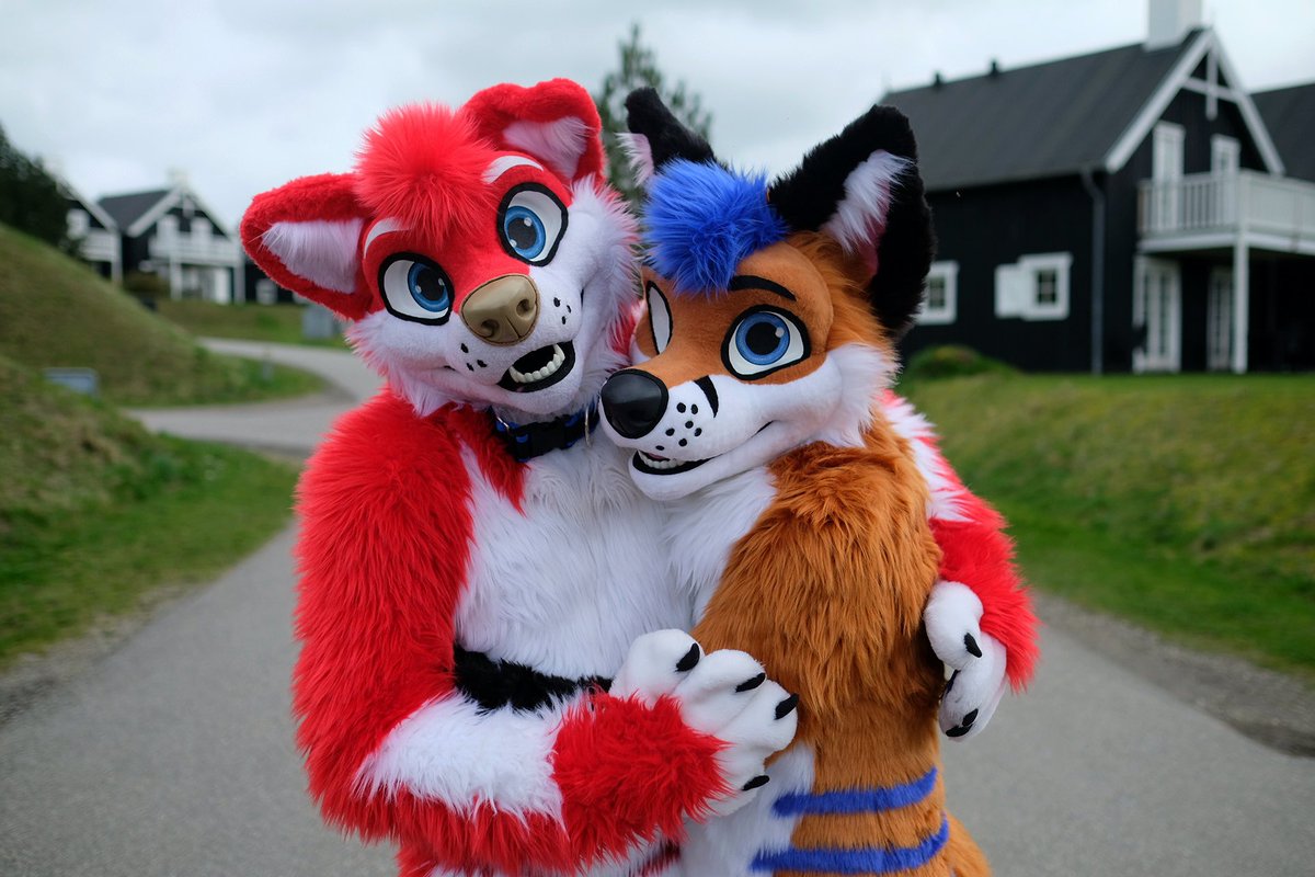 Make sure you hug your fox friends every #FursuitFriday 😃 🦊 @Ponyfoxx 🪡 @AlphaDogsStudio 📸 @MeekoTooth