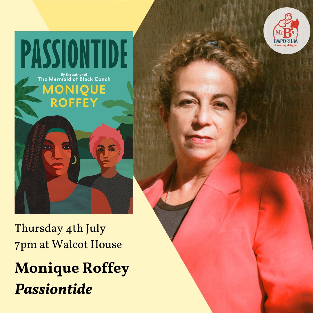 We're thrilled to welcome the brilliant @moniqueroffey back to Bath to discuss her new novel #passiontide , a story of four women who spark revolution on a Caribbean island. Join us on the 4th July at Walcot House! Tickets available here: mrbsemporium.com/events/2024/04…