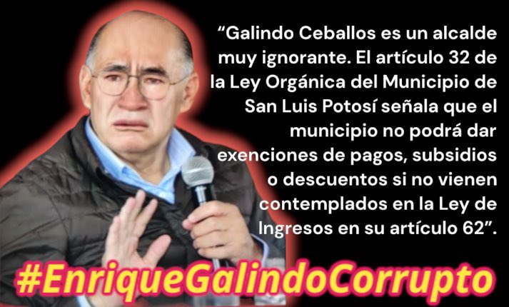 #EnriqueGalindoPrirata
#EnriqueGalindoCorrupto
Quiere seguir viviendo del herario y en completa impunidad ‼️