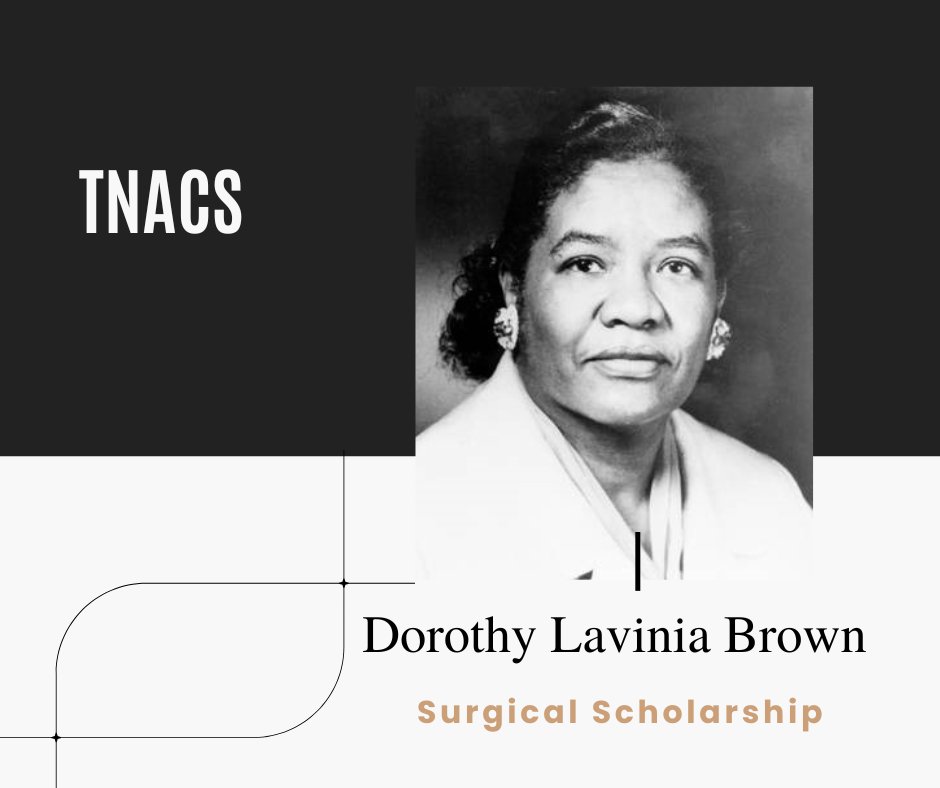 Call for Nominations - Dorothy Brown Memorial Scholarships for Medical Students. The application deadline is May 31, 2024. Get all of the details at bit.ly/4aRK2QS. #TNACS