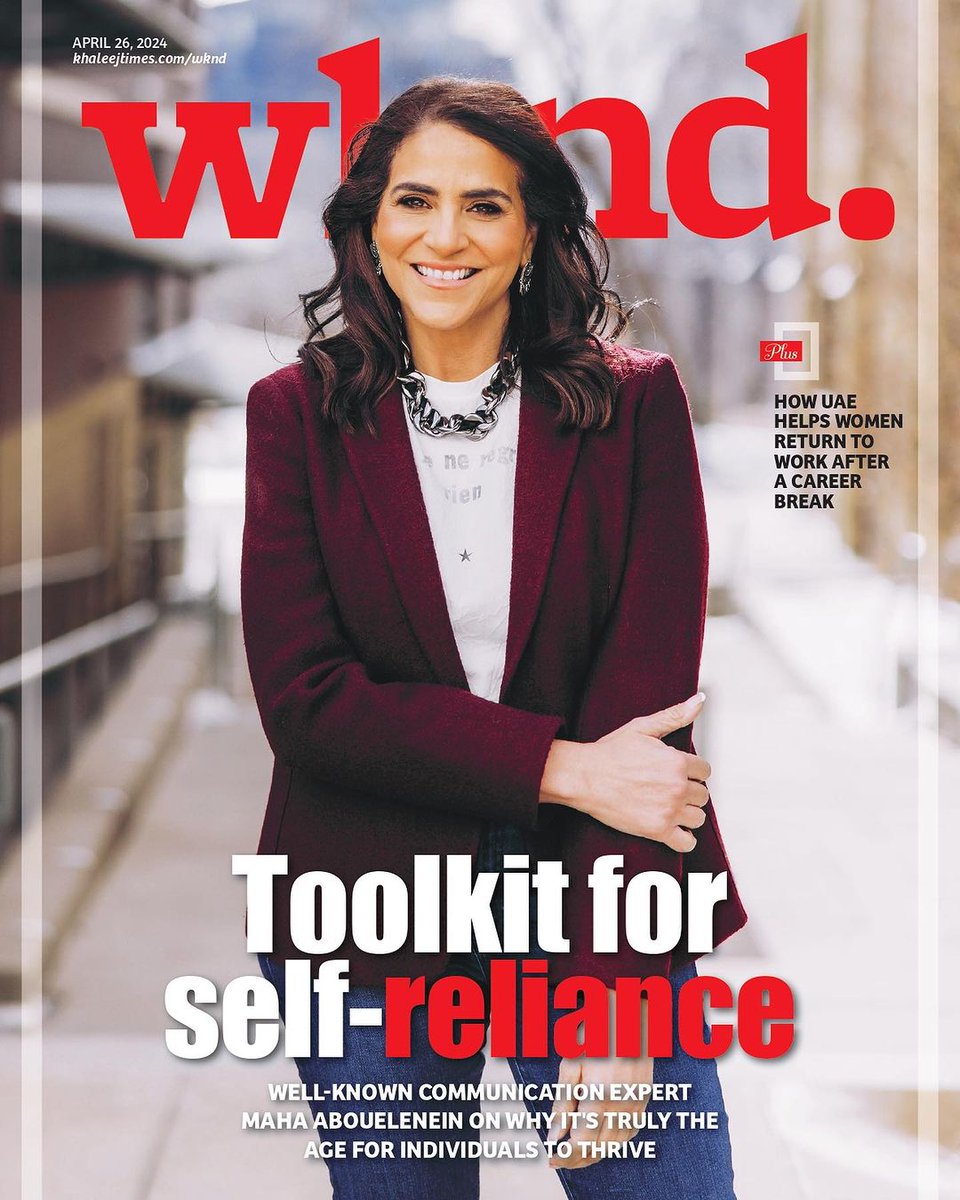 Hello, UAE! I sat down with @khaleejtimes and Weekend Magazine in the UAE to go in depth about my book, my personal story and why I believe there is an indispensable need for self-reliance today. The book is now available for pre-order in the UAE on Amazon.ae:…