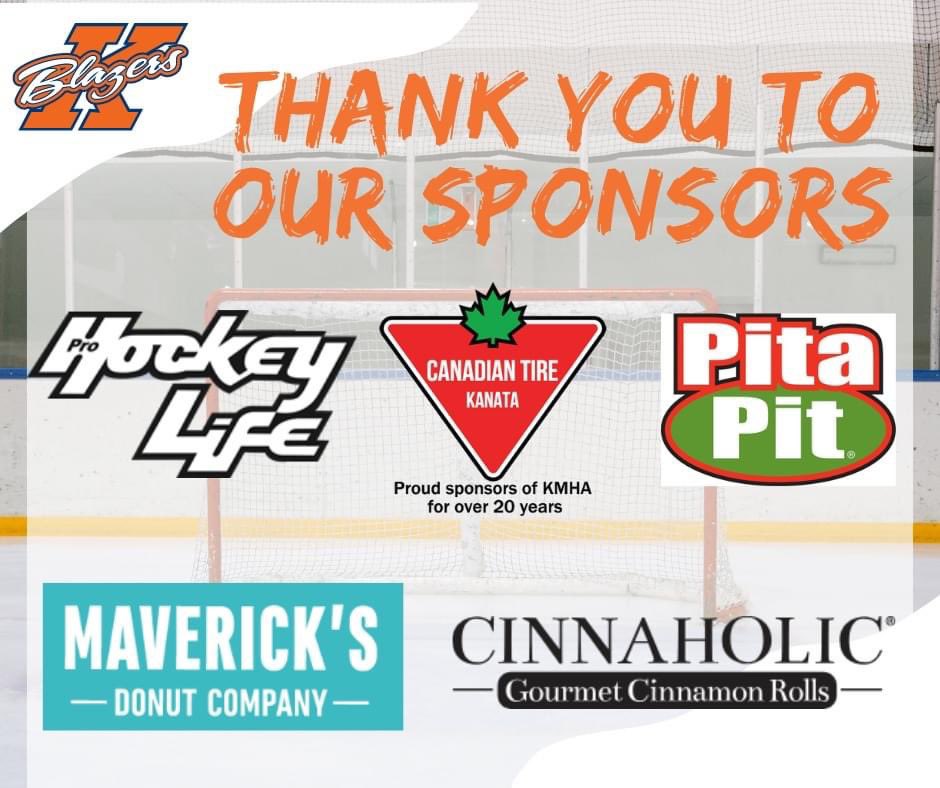 As the 2023/24 hockey season draws to a close we would like to extend a huge THANK YOU to all of the businessses who helped support the Kanata Minor Hockey Association this year.