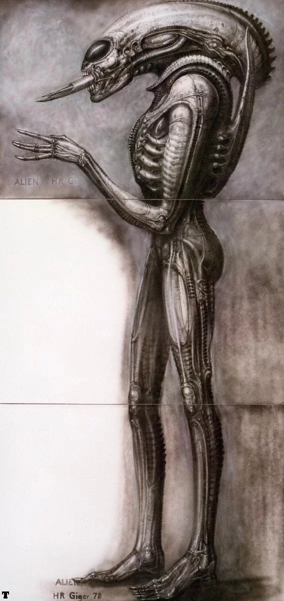 Happy 'Alien Day' with one of H. R. Giger's earlier 'eyed' designs for the legendary xenomorph...