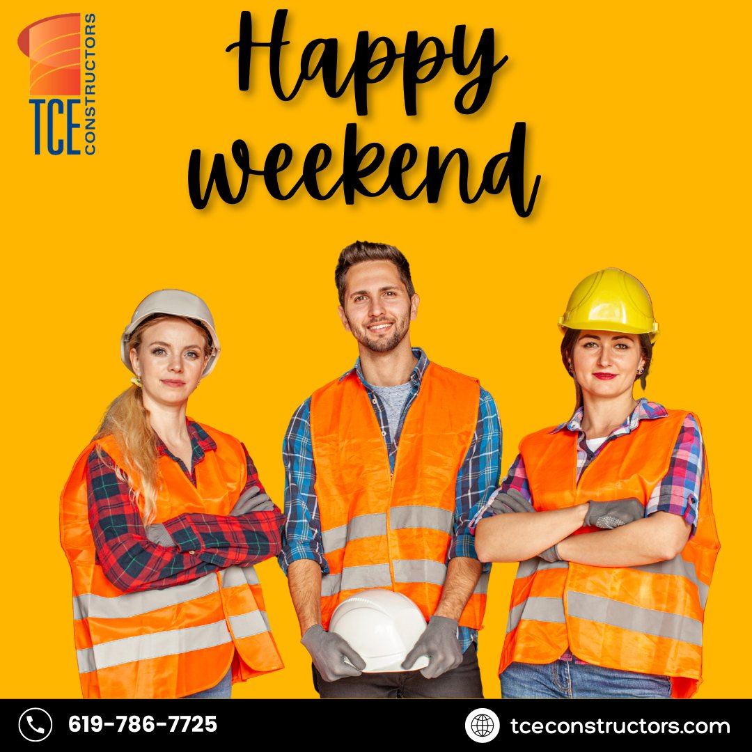 Relax, rejuvenate, and recharge: it's weekend o'clock! 🌞✨

#weekendmode #selfcare #construction #constructionlife #sandiego #tceconstructors #weekend #weekendvibes