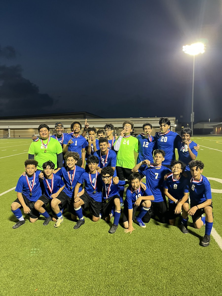 ⚽️ CONGRATULATIONS to our soccer team for being the DISTRICT CHAMPIONS ⚽️⚽️🏆 #NumberONE #expectExcellence 🥅 🎉🎉 #WildcatPride 💙🐾