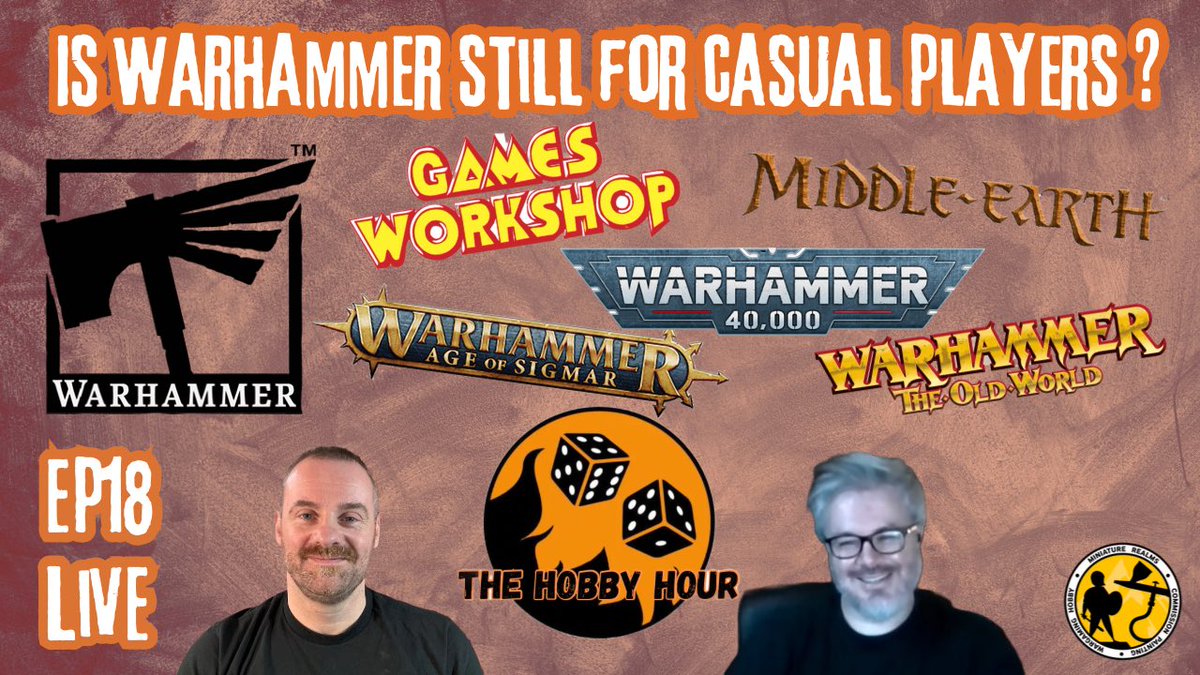 For anyone who missed us live last night, don’t forget you can still catch up with the show on replay. The Hobby Hour Ep18 | Live! | Is Warhammer still for casual players? youtube.com/live/JbdWOR_U4… #warhammercommunity #gamesworkshop #thehobbyhour