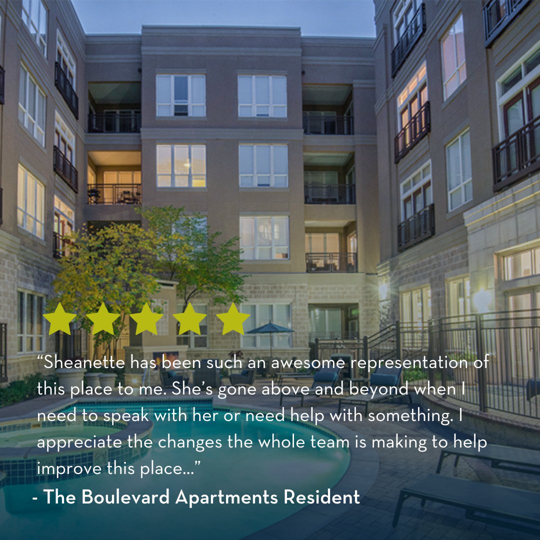 Looking for a great place to live in Denver? Check out The Boulevard Apartments! And thank you to our wonderful resident for their kind words. 👏

#theboulevard #DenverApartments #FiveStarLiving #apartmentcommunity #luxuryapartments #apartmenttour #nowleasing #ResidentTestimony
