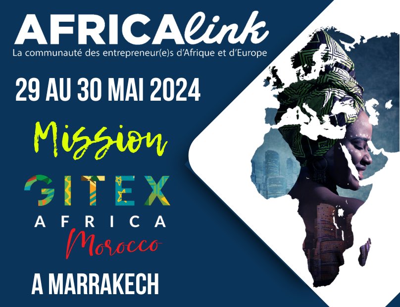 Africalink partenaire du GITEX Africa. Faites partie de notre délégation et bénéficiez de tarifs privilégiés et peut-être encore mieux…👍🏻 à suivre😂👍🏻  𝗣𝗿é-𝗶𝗻𝘀𝗰𝗿𝗶𝘁𝗶𝗼𝗻 𝗶𝗰𝗶 : tinyurl.com/Gitex24Africal…