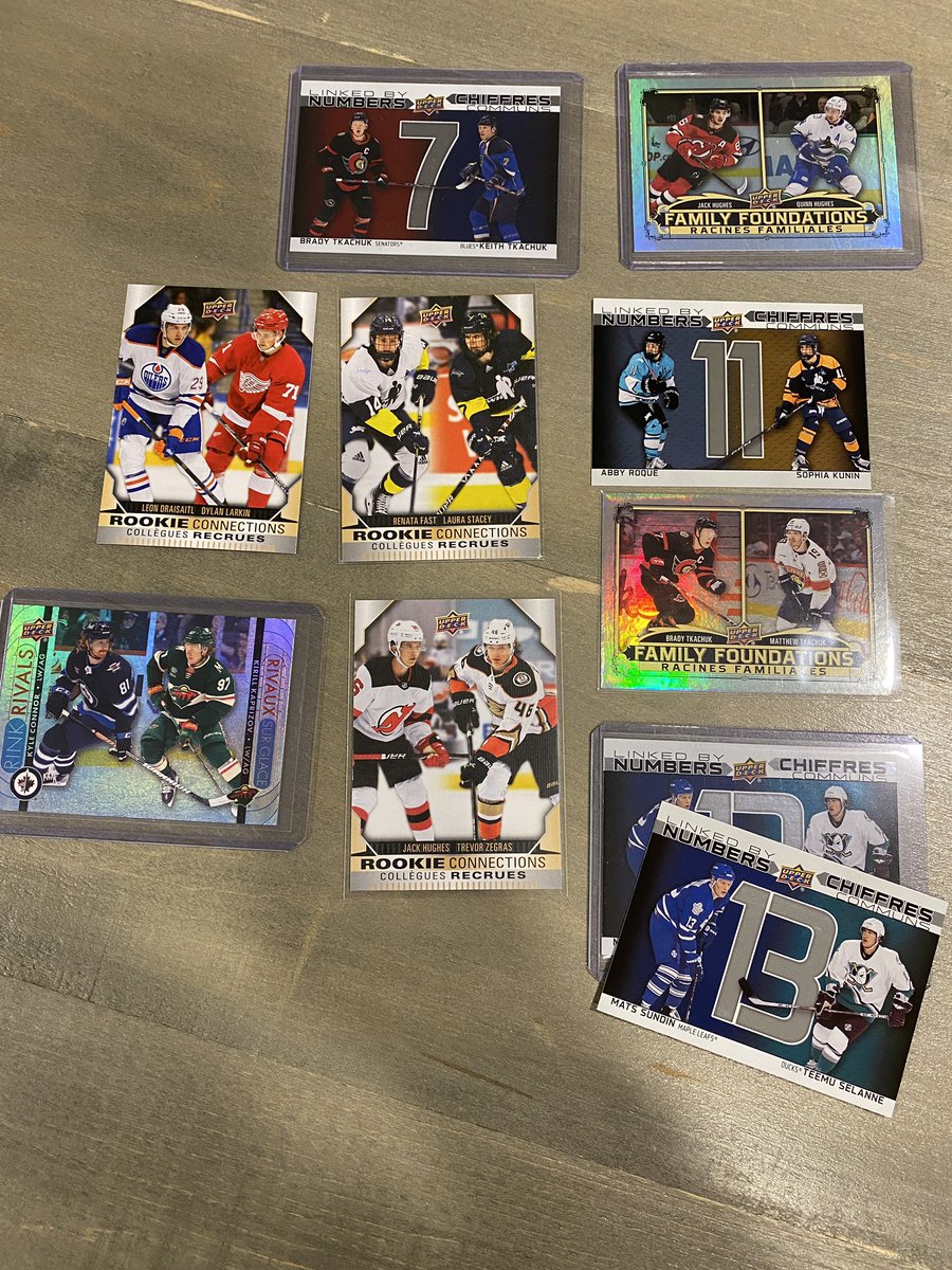 Can happily ship out today!

23/24 Tim Hortons Duos inserts
$1 each

Add $1 for shipping in 🇨🇦 PWE (up to 3 cards); add $2.50 for shipping in a bubble mailer (personal preference or more than 3 cards)