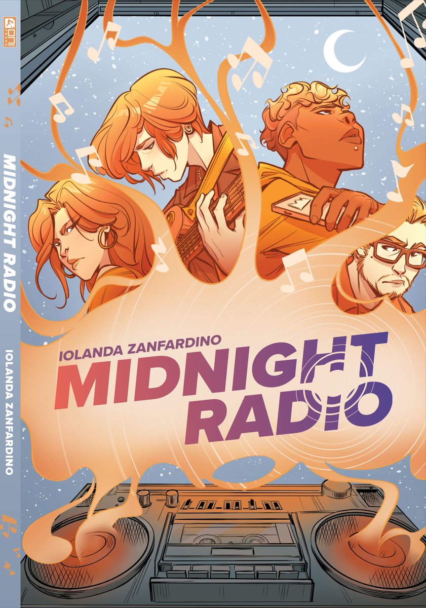 I’m so thrilled to reveal my cover art for the new edition of MIDNIGHT RADIO! It'll be published by @OniPress next December 🌟🌟🌟 Midnight Radio was my debut graphic novel in 2019 and I still love this story so much! I'm so excited it got a new chance to shine! Preorder below👇