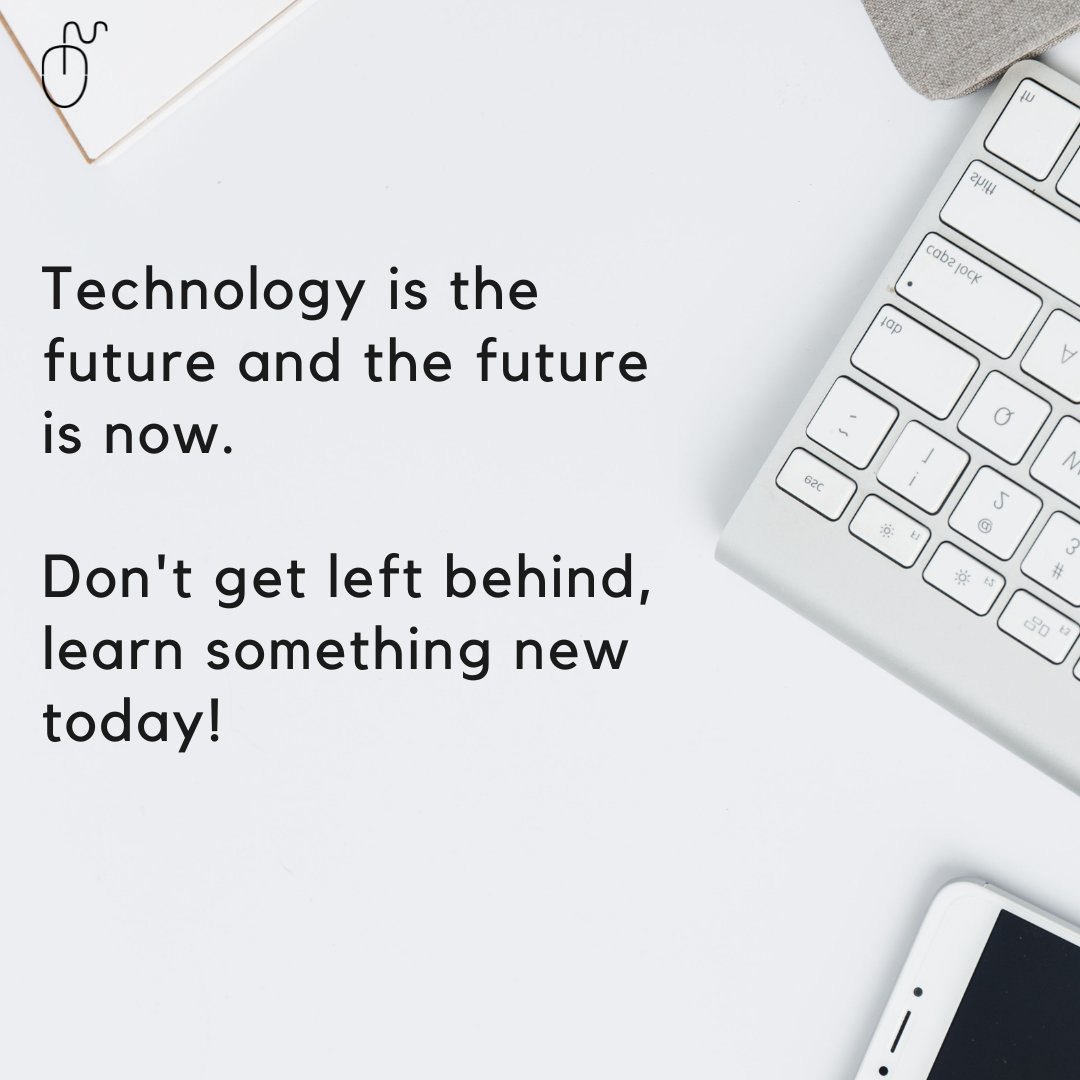 Technology is the future and the future is now. Don't get left behind, learn something new today!

Lots of opportunities to learn, make sure you apply what you learn too...

#TechFuture #LearnNewSkills #StayRelevant #KeepUp #NeverStopGrowing